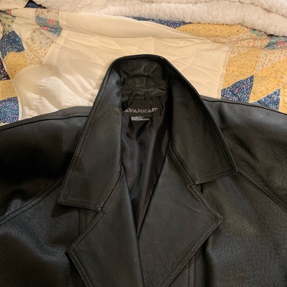 Leather coat size L - Picture 4 of 9